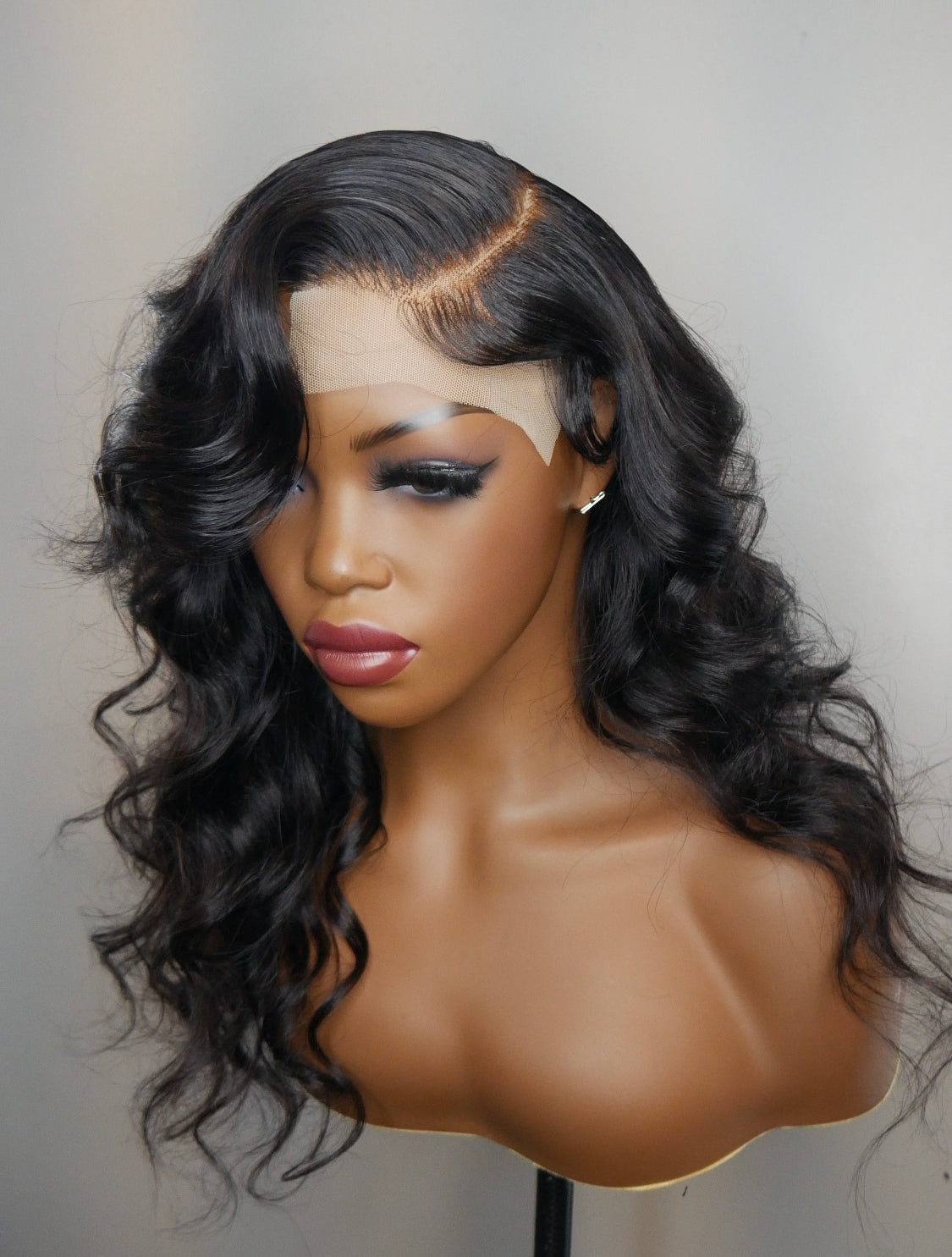 18 Inch Side Part Closure Wig